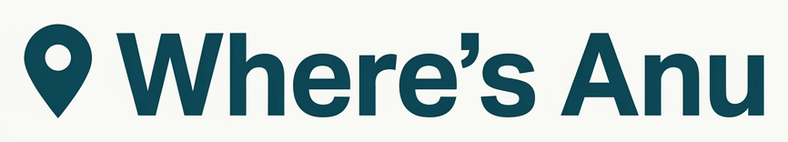 Where's Anu wordmark, Field Guide direction
