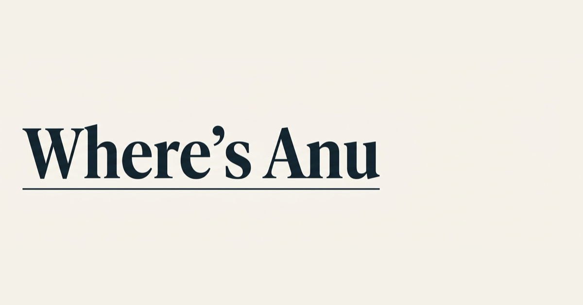 Where's Anu banner ad, The Record direction